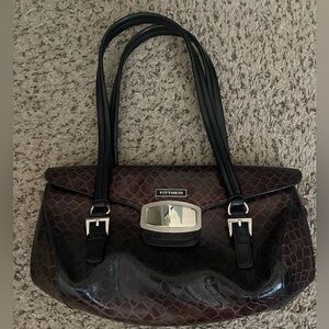 Y2k Vittorio Brown Shoulder Handbag